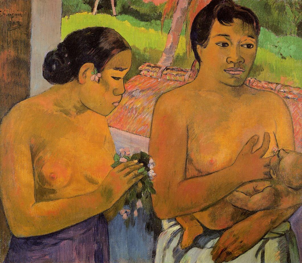 The Offering - Paul Gauguin Painting
